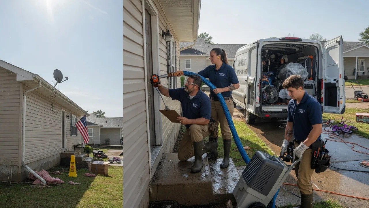 Ceiling Water Damage Restoration in South English, IA near me